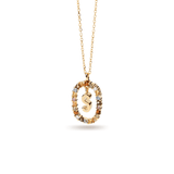 Κολιέ ασημένιο 925 μονόγραμμα PDPAOLA - themelidisjewels