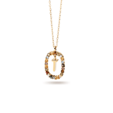 Κολιέ ασημένιο 925 μονόγραμμα PDPAOLA - themelidisjewels