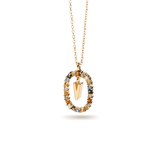 Κολιέ ασημένιο 925 μονόγραμμα PDPAOLA - themelidisjewels