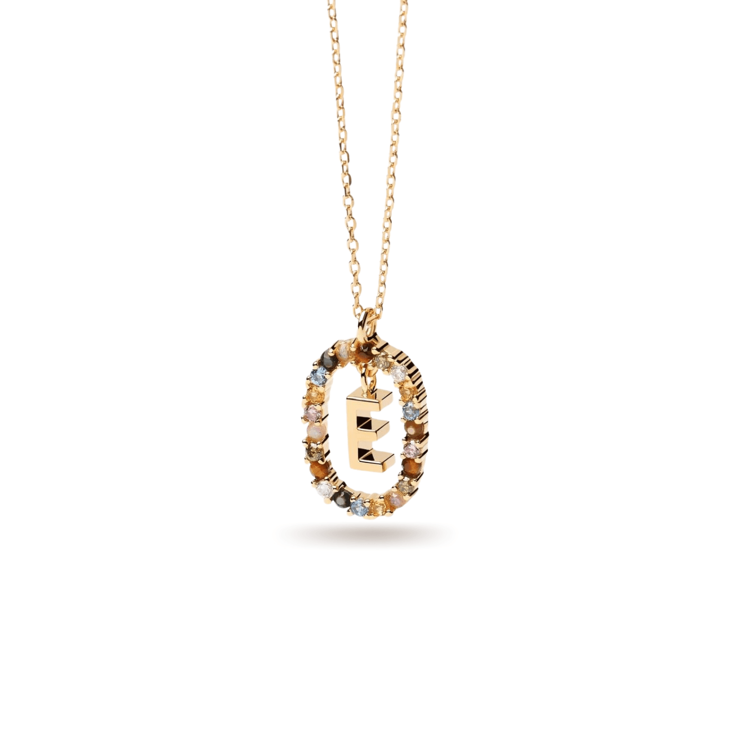 Κολιέ ασημένιο 925 μονόγραμμα PDPAOLA - themelidisjewels
