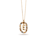 Κολιέ ασημένιο 925 μονόγραμμα PDPAOLA - themelidisjewels