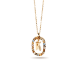 Κολιέ ασημένιο 925 μονόγραμμα PDPAOLA - themelidisjewels
