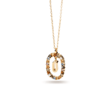 Κολιέ ασημένιο 925 μονόγραμμα PDPAOLA - themelidisjewels