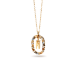 Κολιέ ασημένιο 925 μονόγραμμα PDPAOLA - themelidisjewels