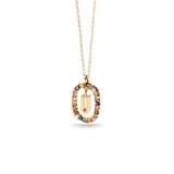 Κολιέ ασημένιο 925 μονόγραμμα PDPAOLA - themelidisjewels