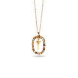 Κολιέ ασημένιο 925 μονόγραμμα PDPAOLA - themelidisjewels