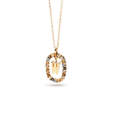 Κολιέ ασημένιο 925 μονόγραμμα PDPAOLA - themelidisjewels