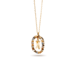 Κολιέ ασημένιο 925 μονόγραμμα PDPAOLA - themelidisjewels