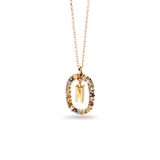Κολιέ ασημένιο 925 μονόγραμμα PDPAOLA - themelidisjewels