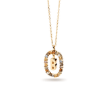 Κολιέ ασημένιο 925 μονόγραμμα PDPAOLA - themelidisjewels