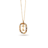 Κολιέ ασημένιο 925 μονόγραμμα PDPAOLA - themelidisjewels