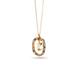 Κολιέ ασημένιο 925 μονόγραμμα PDPAOLA - themelidisjewels