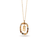 Κολιέ ασημένιο 925 μονόγραμμα PDPAOLA - themelidisjewels