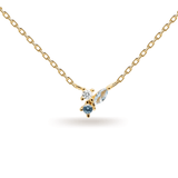 Κολιέ Midnight Blue Επιχρυσωμένο Ασήμι 925 PDPAOLA CO01-176-U - themelidisjewels