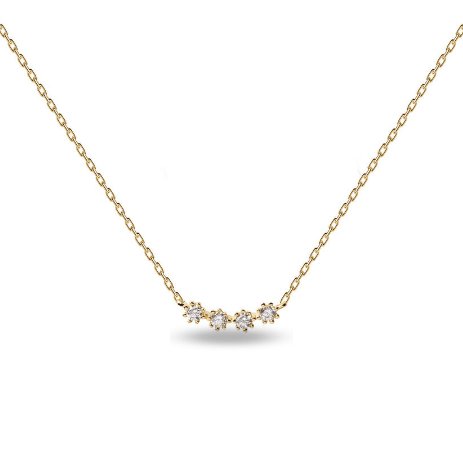 Κολιέ White Tide Επιχρυσωμένο Ασήμι 925 PDPAOLA CO01-366-U - themelidisjewels