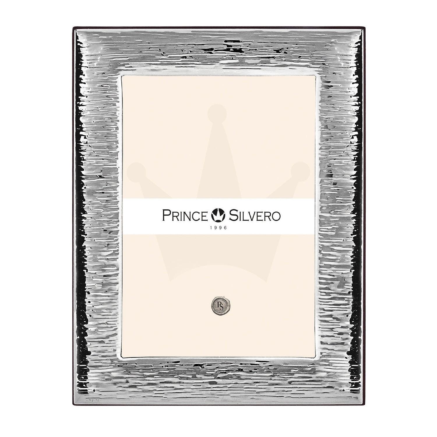 Κορνίζα Γάμου Ξύλινη με Επένδυση από Ασήμι με Νερά - themelidisjewels