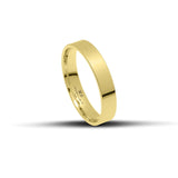 Μοντέρνες Βέρες Γάμου Χρυσές Πλακέ 4.3mm WR022