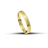 Πρωτότυπες Βέρες Γάμου Χρυσές 3.5mm Λουστρέ & Σαγρέ WR124