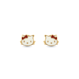 Σκουλαρίκια παιδικά χρυσά Κ14 Hello Kitty