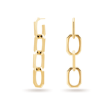 Σκουλαρίκια Paola Signature Chain Ασήμι 925 Επιχρυσωμένα PDPAOLA  AR01-468-U