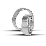 Μοντέρνες Βέρες Γάμου Λευκόχρυσες 6 mm Λουστρέ & Ματ Σχέδια WR227