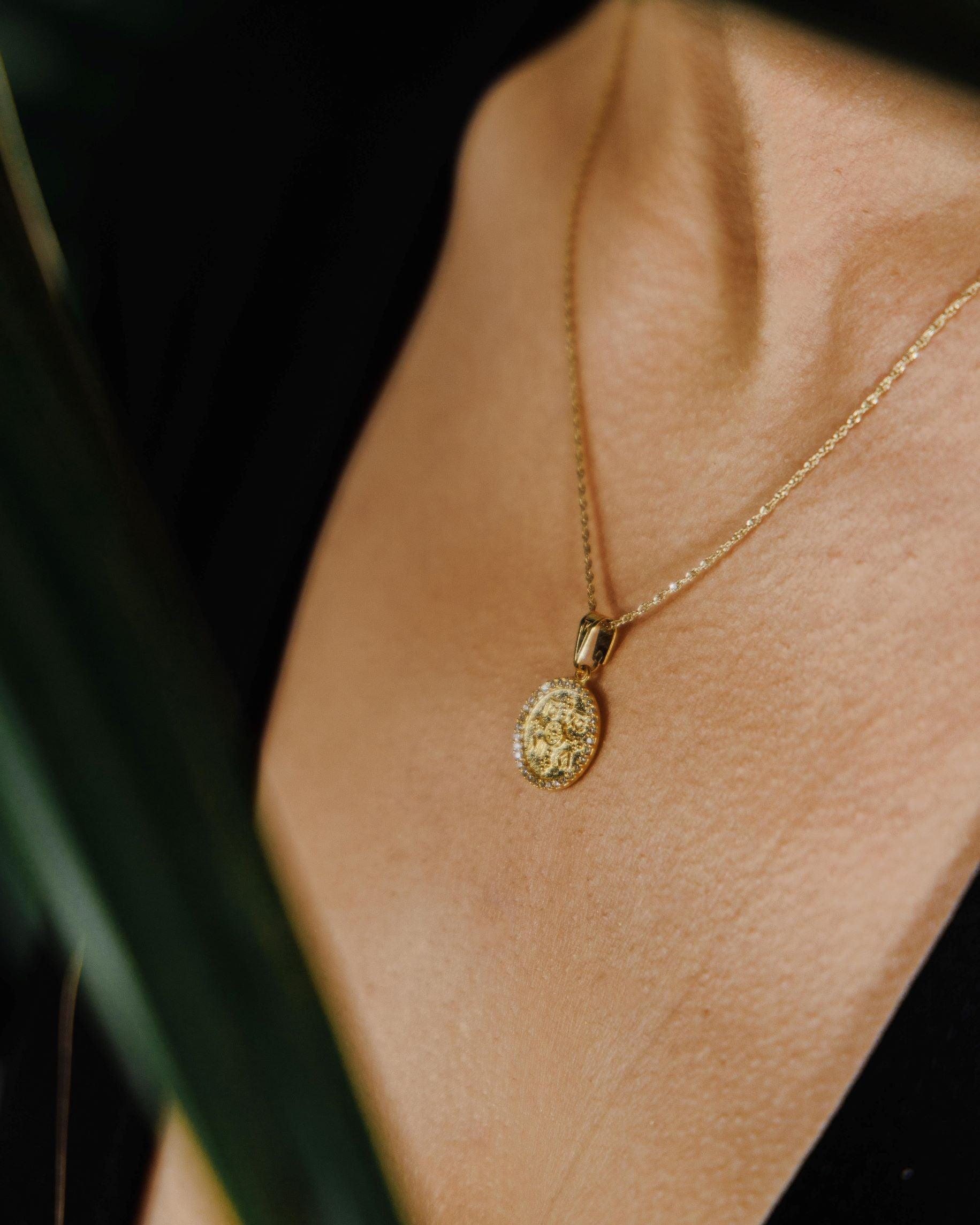 Χρυσό κωνσταντινάτο Κ14 με ζιργκόν CT5103.037