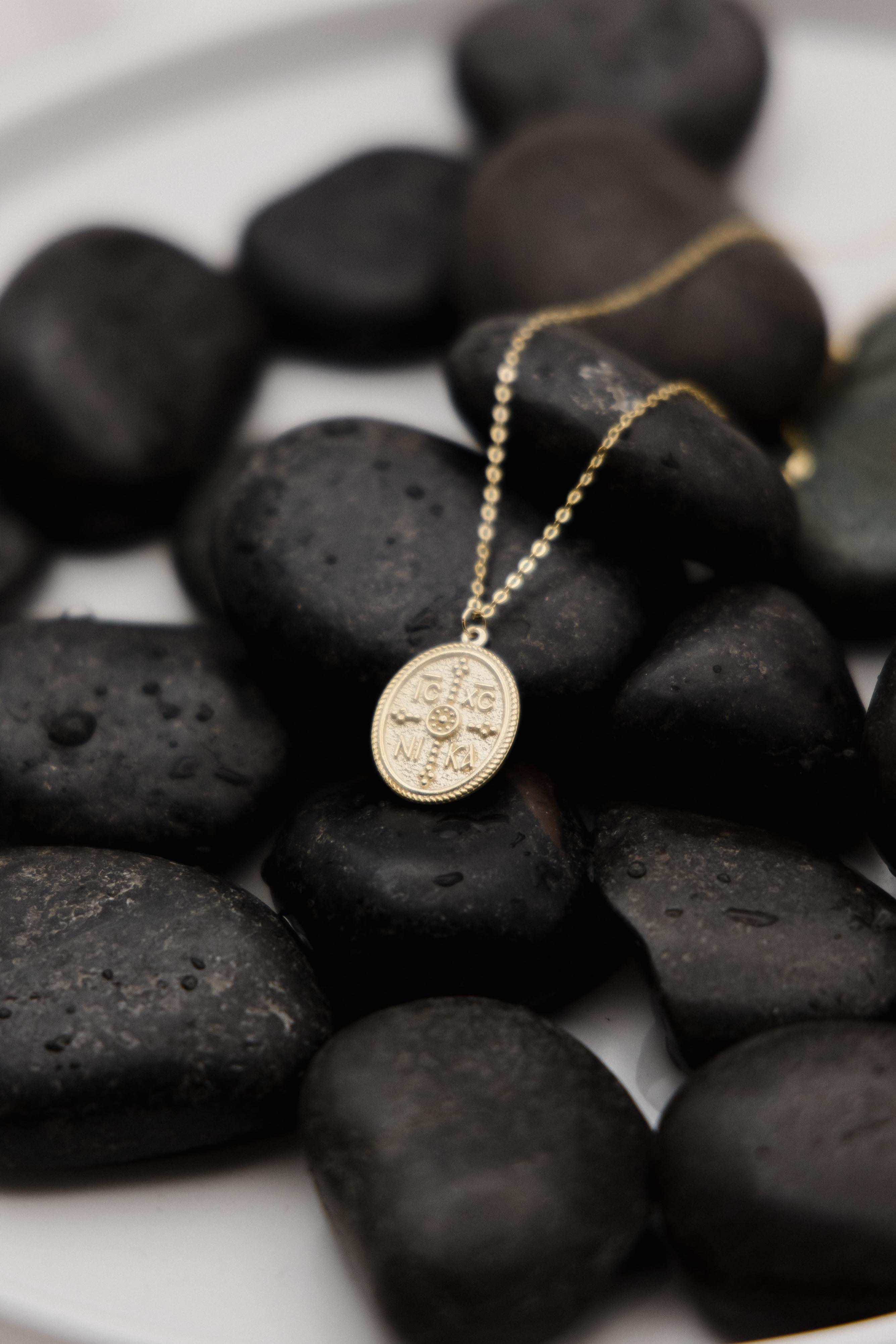 Χρυσό κολιέ Κ14 κωνσταντινάτο