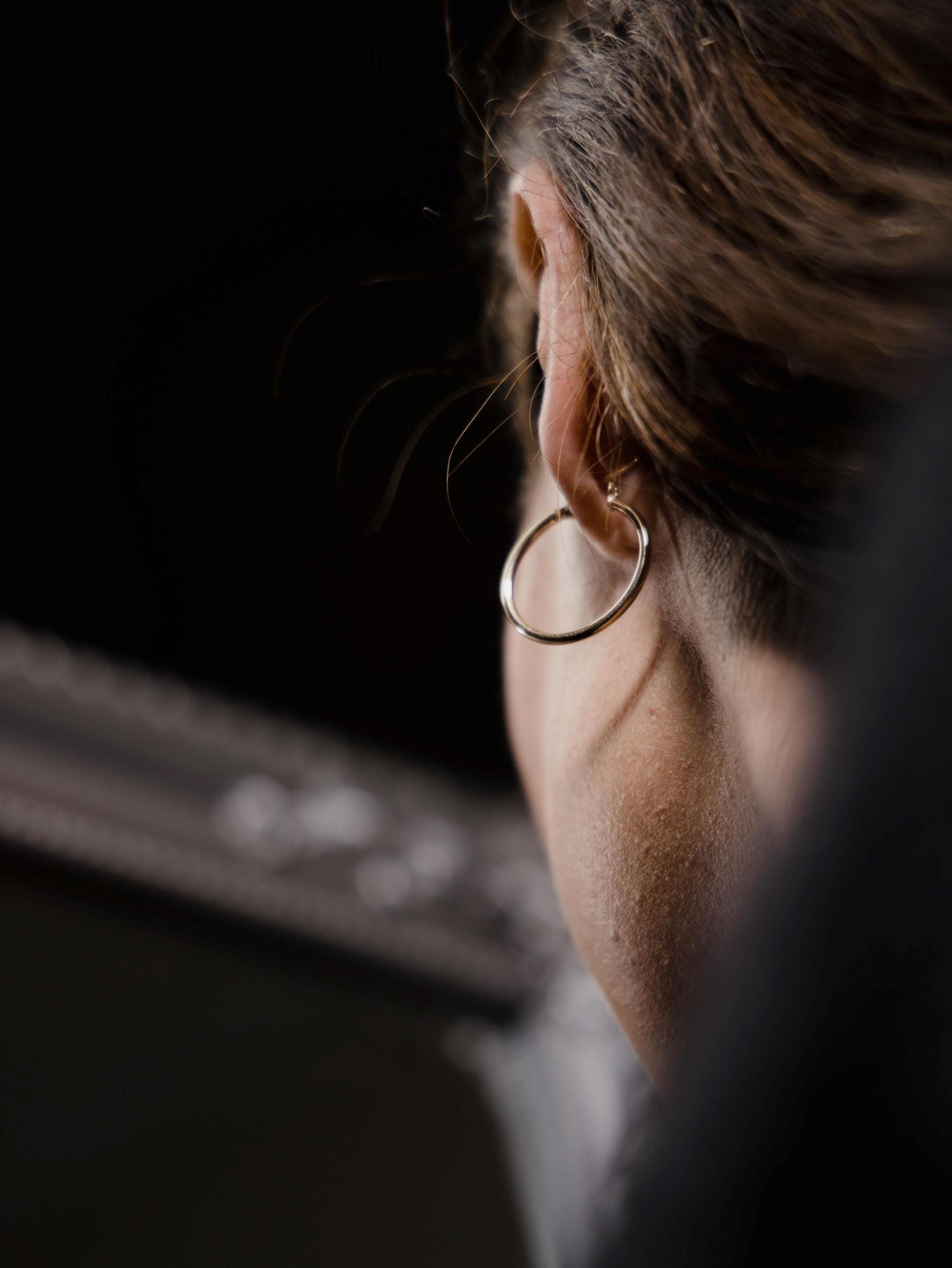 Χρυσά σκουλαρίκια κρίκοι Κ14 κλασσικοί