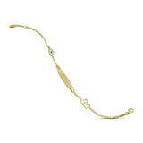 Χρυσό βραχιόλι ταυτότητα Κ9 με καρδιές KJ5102.035