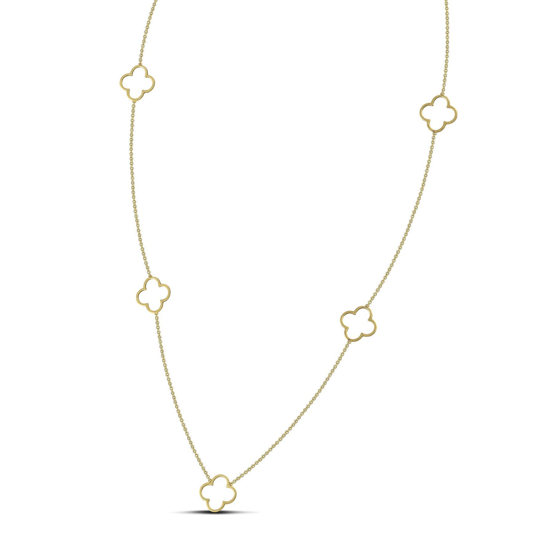 Χρυσό κολιέ Κ14 μακρύ με σταυρούς