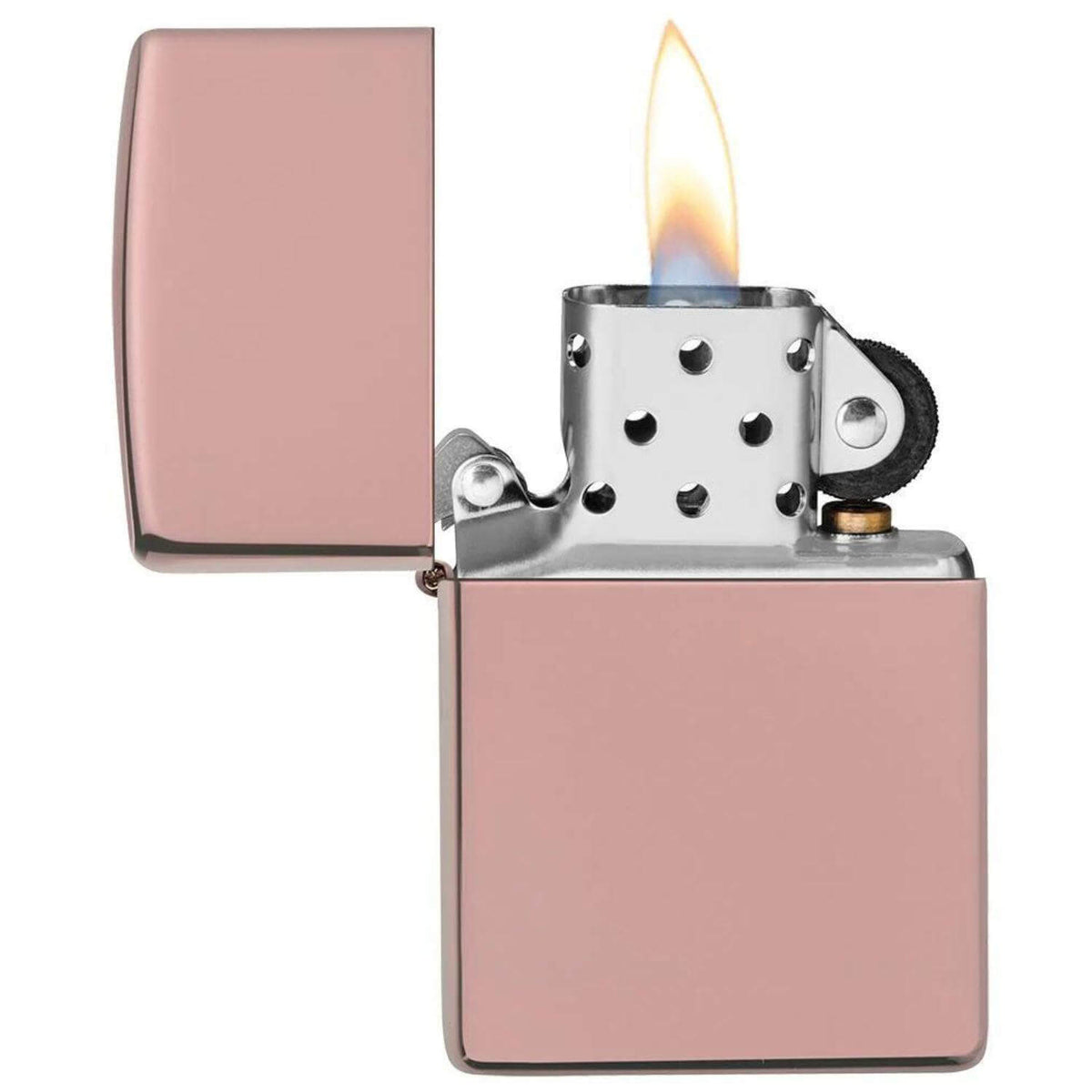 Αντιανεμικός αναπτήρας Zippo Classic Rose Gold 49190 σε ροζ χρυσό χρώμα και γυαλιστερή υφή με δυνατότητα χαράγματος για ένα προσωποποιημένο δώρο.
