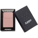 Αντιανεμικός αναπτήρας Zippo Classic Rose Gold 49190 σε ροζ χρυσό χρώμα και γυαλιστερή υφή με δυνατότητα χαράγματος για ένα προσωποποιημένο δώρο.