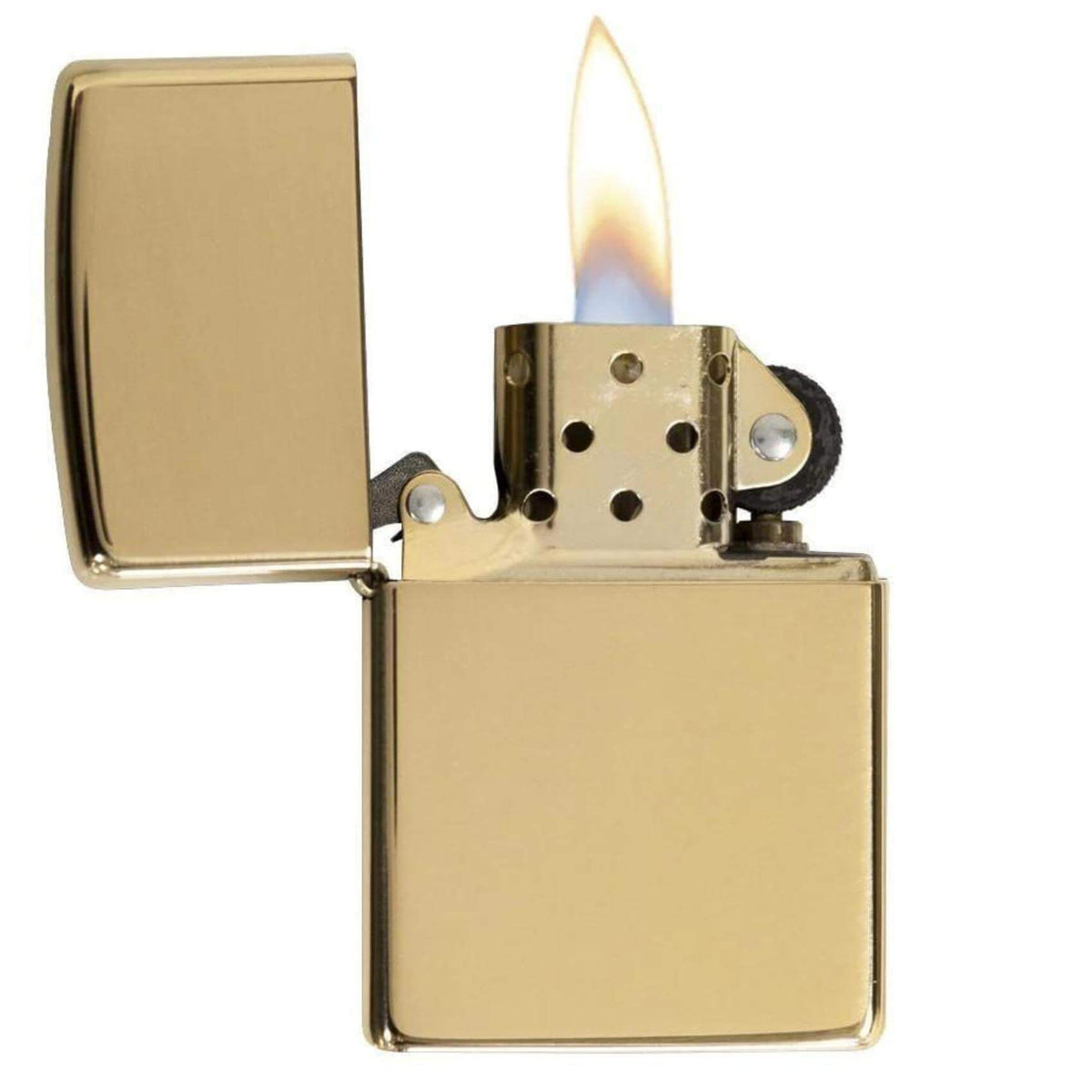 Αντιανεμικός αναπτήρας Zippo Classic Gold 254B σε χρυσό χρώμα και γυαλιστερή υφή με δυνατότητα χαράγματος για ένα προσωποποιημένο δώρο.
