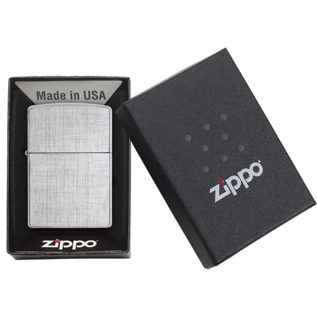 Αναπτήρας Zippo Classic Linen Weave 28181 σε συσκευασία δώρου