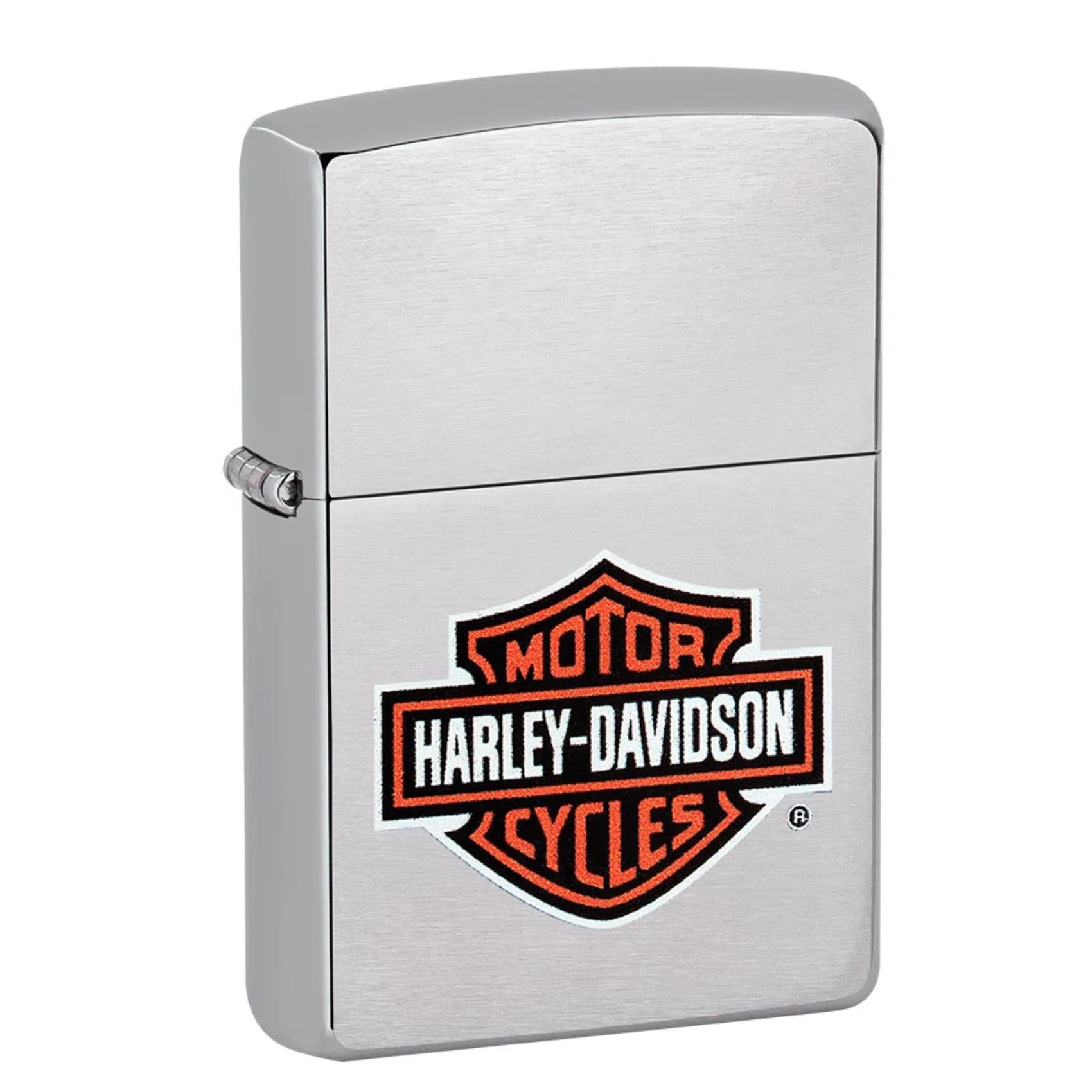 Αναπτήρας Zippo Harley-Davidson Bar & Shield Logo 200HD.H252 σε πλάγια όψη