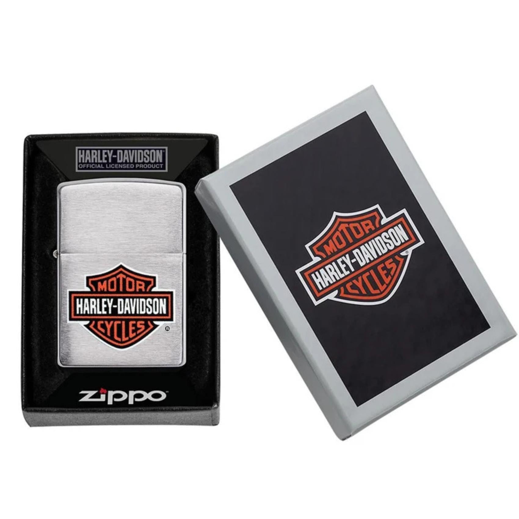 Αναπτήρας Zippo Harley-Davidson Bar & Shield Logo 200HD.H252 σε συσκευασία δώρου.