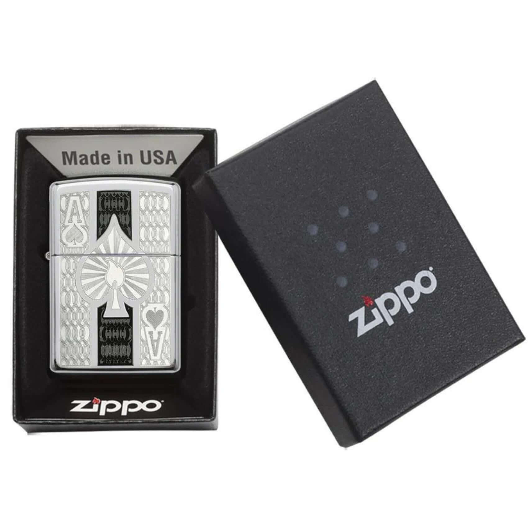 Συσκευασία δώρου του αναπτήρα Zippo Intricate Spade Design 24196.