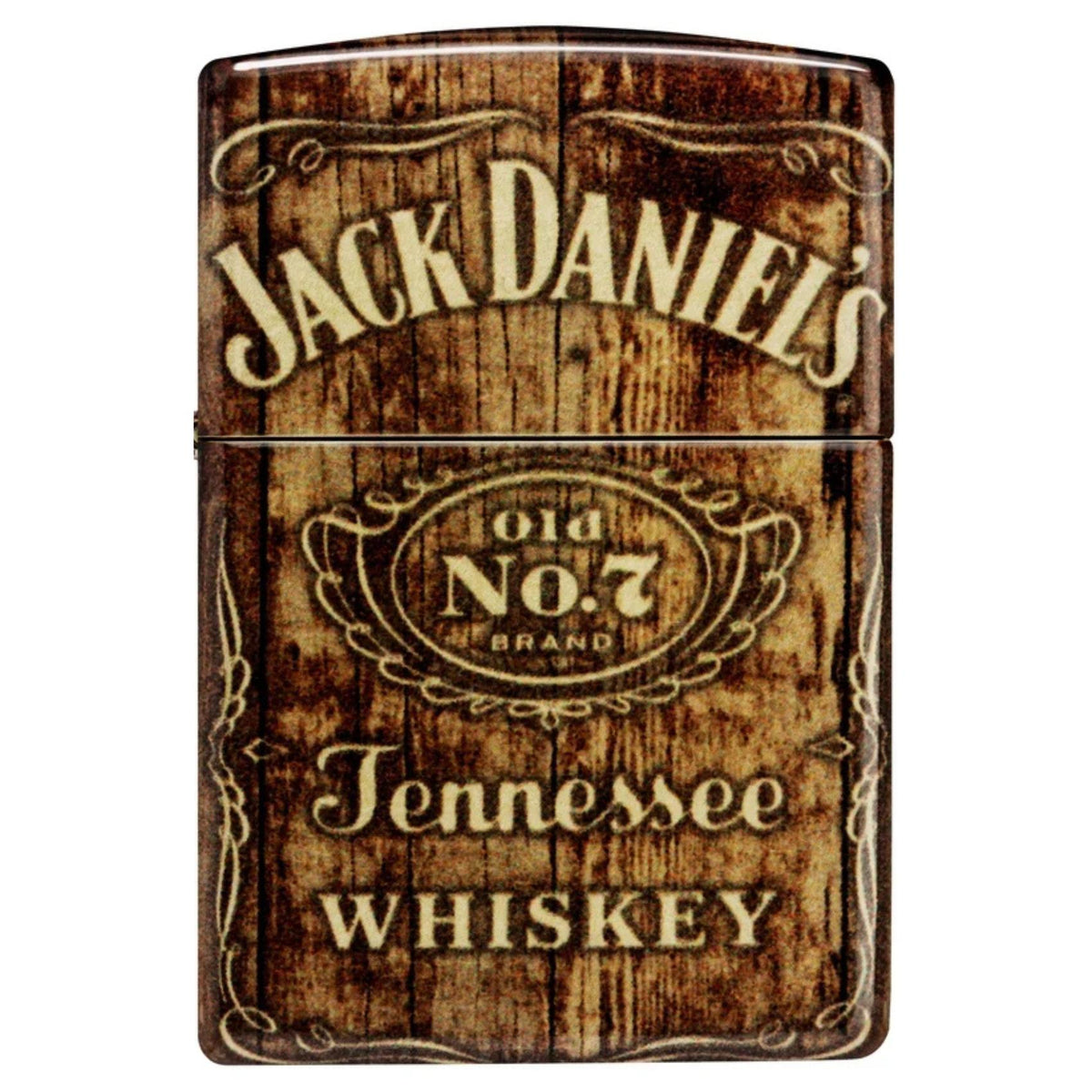 Αναπτήρας Zippo Jack Daniel's Barrel Design 46278 με λογότυπο σε φόντο ξύλου στο μοντέλο 540 Color