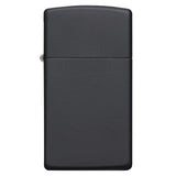 Αναπτήρας Zippo Slim Black Matte 34595 αντιανεμικός με μαύρο ματ φινίρισμα.