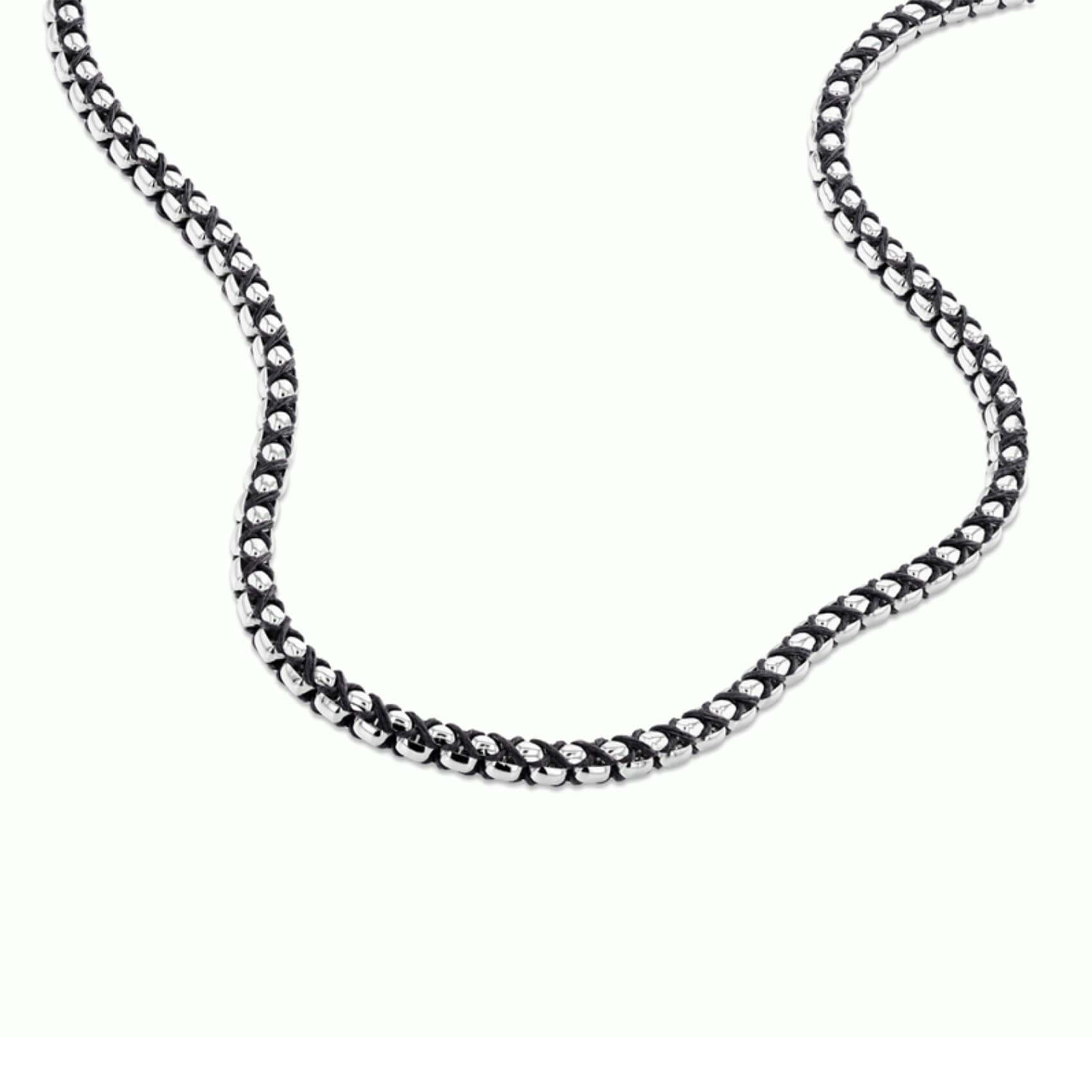 Ανδρική αλυσίδα Calvin Klein 35100038 ατσάλινη-ασημί με μήκος 60cm.
