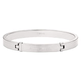Ανδρική χειροπέδα Emporio Armani Eagle Logo EGS3307040 από ανοξείδωτο ατσάλι σε ασημί χρώμα.