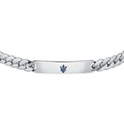 Ανδρικό Βραχιόλι Maserati JM222AVD05 Ταυτότητα Ατσάλινο Ασημί