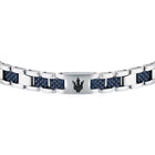 Ανδρικό Βραχιόλι Maserati JM225AVD87 Ατσάλινο Ασημί-Μπλε