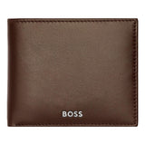 Ανδρικό δερμάτινο πορτοφόλι Hugo Boss Classic Smooth HLY403Y σε καφέ χρώμα.