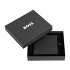 Ανδρικό Δερμάτινο Πορτοφόλι Hugo Boss Double B Saffiano HLN526A σε Μαύρο Χρώμα