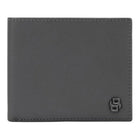 Ανδρικό Δερμάτινο Πορτοφόλι Hugo Boss Double B Saffiano HLW526H σε Γκρι Χρώμα