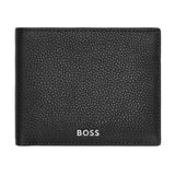 Ανδρικό δερμάτινο πορτοφόλι Hugo Boss HLM416A σε μαύρο χρώμα.