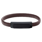 Ανδρικό Βραχιόλι Calvin Klein 35100014 Δερμάτινο Καφέ