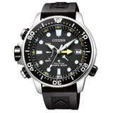 Ανδρικό καταδυτικό ρολόι Citizen Promaster Divers BN2036-14E με μαύρο λουράκι και μαύρο καντράν 46.5mm με περιστρεφόμενη στεφάνη.