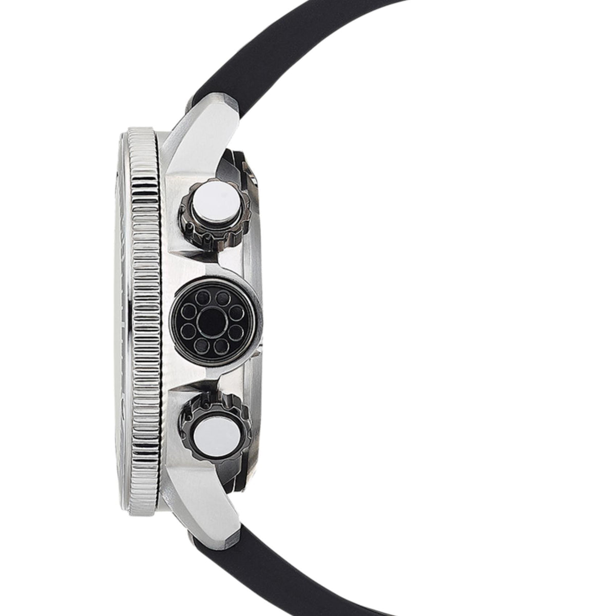 Πλάγια όψη του καταδυτικού ρολογιού Citizen Promaster Divers BN2036-14E με περιστρεφόμενη στεφάνη και χειριστήρια λειτουργιών.
